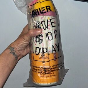 Owala Pink and White Drinkware